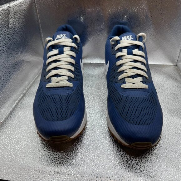 Size 11.5 Nike Air Max 90 Ultra Essential Mens Blue Running Sneakers 819474-402 - Picture 5 of 11